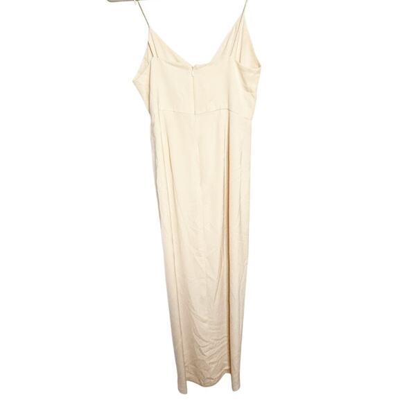 Shona Joy Core Draped Dress Nude Size 4 Strapless Tulip Hem Revolve Bridesmaid - Picture 4 of 8